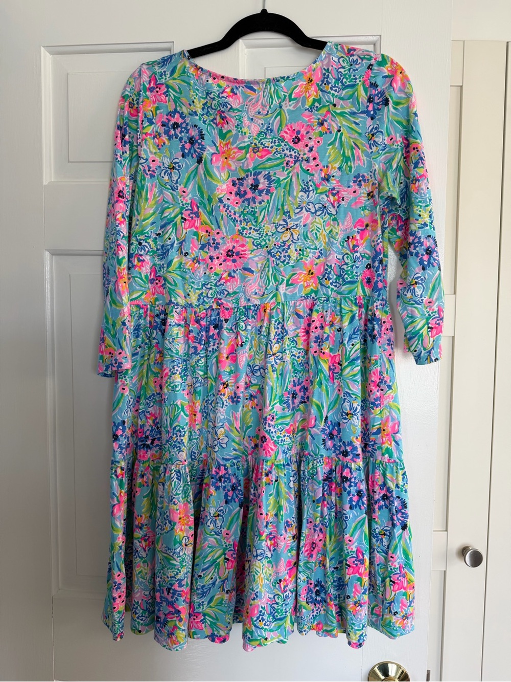Lilly Pulitzer Tiered Long Sleeve Geanna Dress - Picture 3 of 4